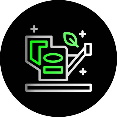 Bir bilgisayar simgesinin vektör illüstrasyonu