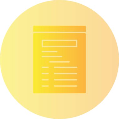 belge simgesi vektör illüstrasyonu