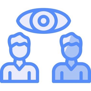 vizyon ikonu vektör illüstrasyonu