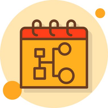 Takvim. Web simgesi basit illüstrasyon