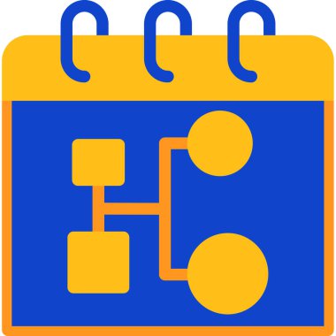 Takvim simgesi vektör illüstrasyonu