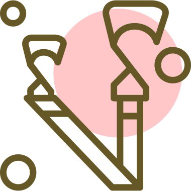 İtalya bayrağının vektör illüstrasyonu