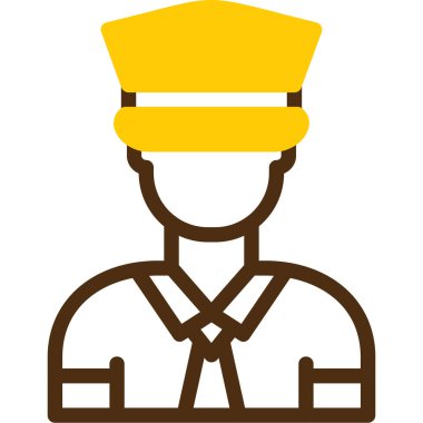 Şapka vektör illüstrasyonlu adam