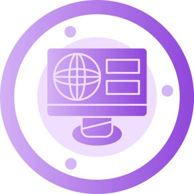 Modern simgenin vektör illüstrasyonu