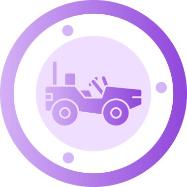 araba simgesi vektör illüstrasyonu