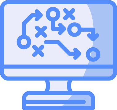 bilgisayar ağı veri değiş tokuşu simgesi - özet biçimi