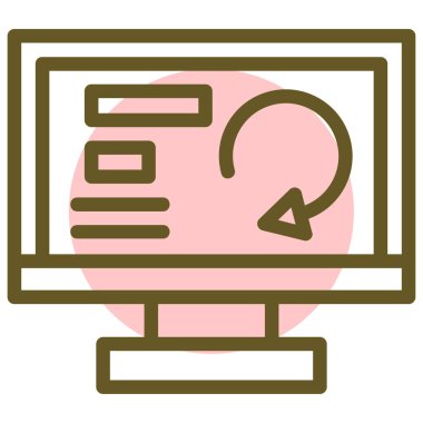 Modern dizüstü bilgisayar simgesinin vektör illüstrasyonu