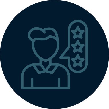 İnsan simgesinin vektör illüstrasyonu