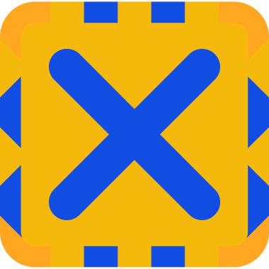 İptal et. Web simgesi basit illüstrasyon