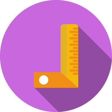 Cetvel simgesi. vektör illüstrasyonu