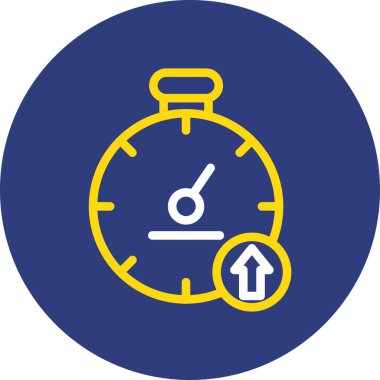 Saat simgesinin vektör illüstrasyonu