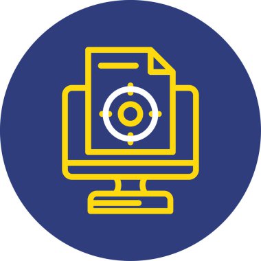 bilgisayar simgesi vektör illüstrasyon tasarımı