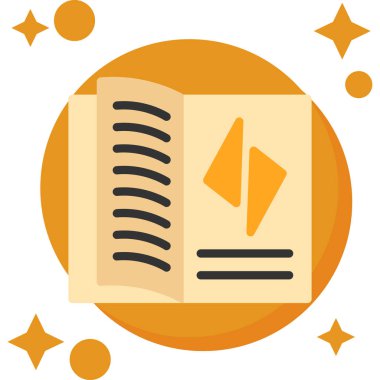 Kitap. Web simgesi basit illüstrasyon