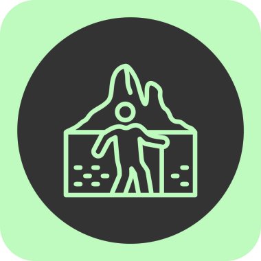 harita simgesi vektör illüstrasyonu