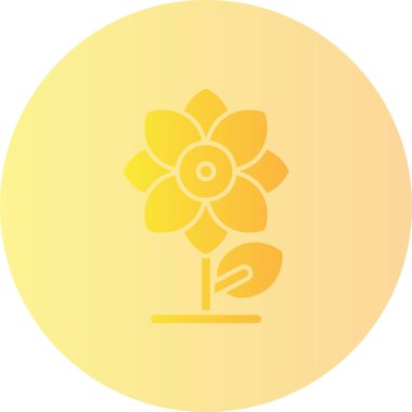 çiçek simgesi vektör illüstrasyonu