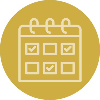 Takvim. Web simgesi basit illüstrasyon