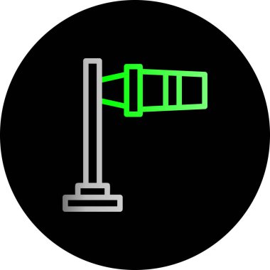 Yol işareti simgesinin illüstrasyon vektörü grafiği