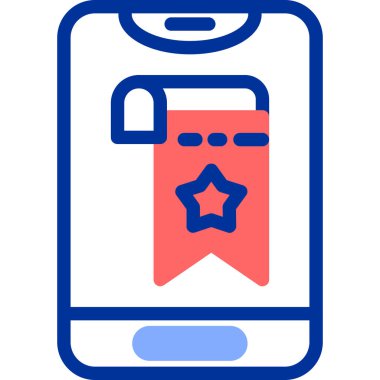 akıllı telefon simgesi vektör illüstrasyonu