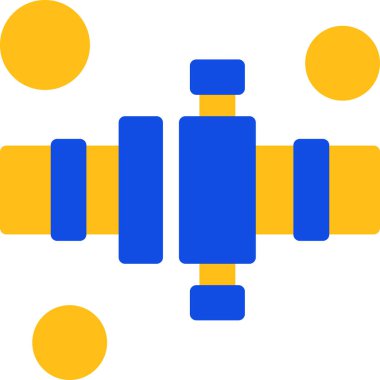 fitness egzersiz simgesi düz stil