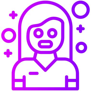 Adamım. Web simgesi basit illüstrasyon