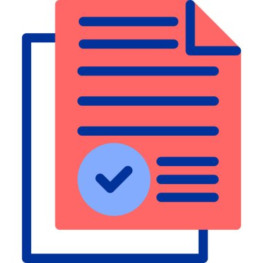 Kontrol listesi simgesi vektör illüstrasyonu