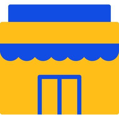 Dükkan. Web simgesi basit illüstrasyon