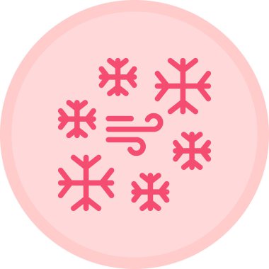 Kar tanesi. Web simgesi basit illüstrasyon