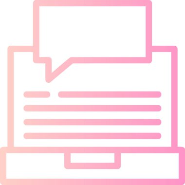 Konuşma baloncuğunun vektör çizimi