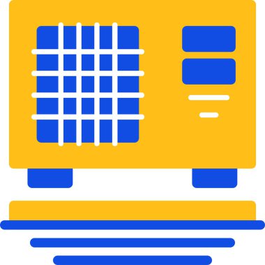 Banka. Web simgesi basit illüstrasyon