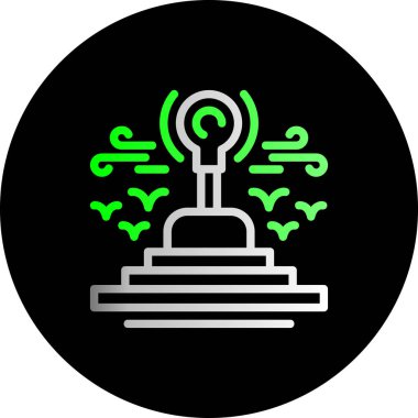 Eşsiz veri merkezi vektör simgesi