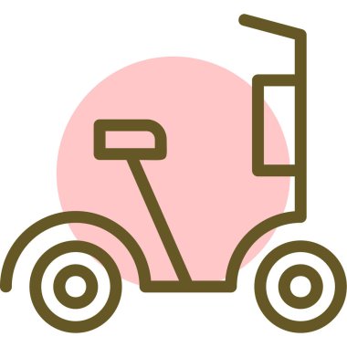 Scooter 'ın vektör illüstrasyonu