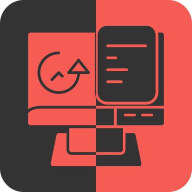 veri değişim simgesi, vektör illüstrasyonu