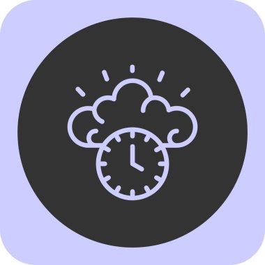 Bulut simgesinin vektör illüstrasyonu