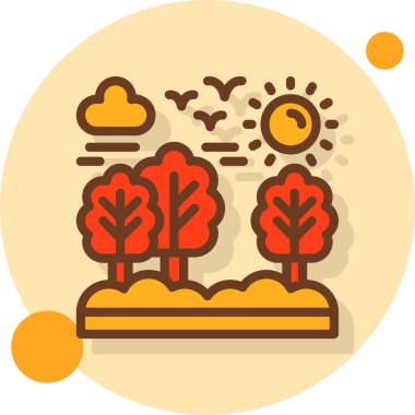 vektör sonbahar simgesi, vektör illüstrasyonu