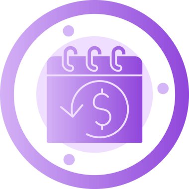 Dolar vektör çizgisi renk çizimi