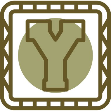 Bir harfin vektör illüstrasyonu