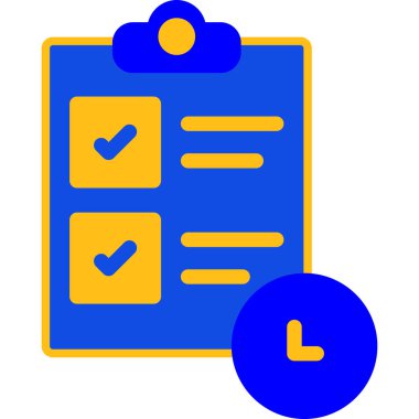 Kontrol listesi. Web simgesi basit illüstrasyon