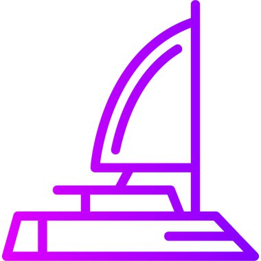 Tekne. Web simgesi basit illüstrasyon