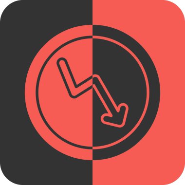 Kırık tek simgenin vektör illüstrasyonu