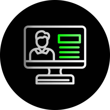 bilgisayar simgesi vektör illüstrasyonu