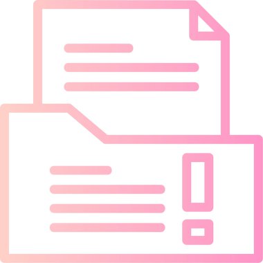 Belge. Web simgesi basit illüstrasyon