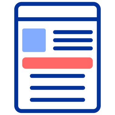 belge simgesi vektör illüstrasyonu