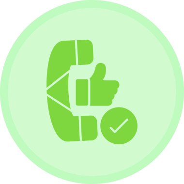 Baş parmak yukarı simgesi olan el, vektör illüstrasyon tasarımı