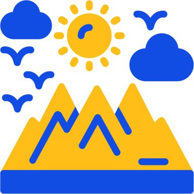 Hava durumu. Web simgesi basit illüstrasyon