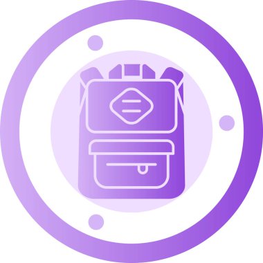 Evrak çantası. Web simgesi vektör illüstrasyonu