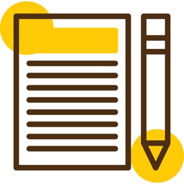 Belge simgesinin vektör illüstrasyonu