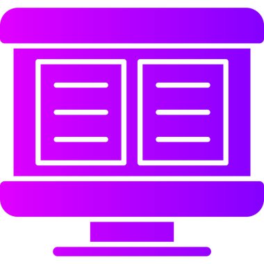 Kitap. Web simgesi basit illüstrasyon