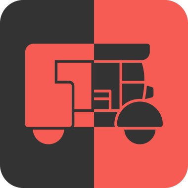 Bir traktörün vektör simgesi