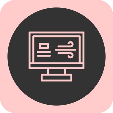 Web tarayıcı simgesi, vektör çizim