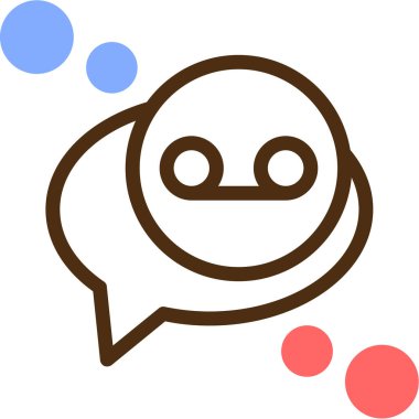 Konuş. Web simgesi basit illüstrasyon